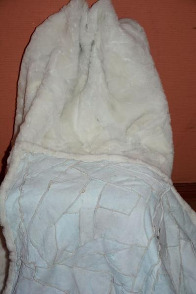 Lammfelldecke Schneeflocke Naturweiß geschoren 210x160cm